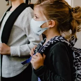 Children Wearing Masks at School
