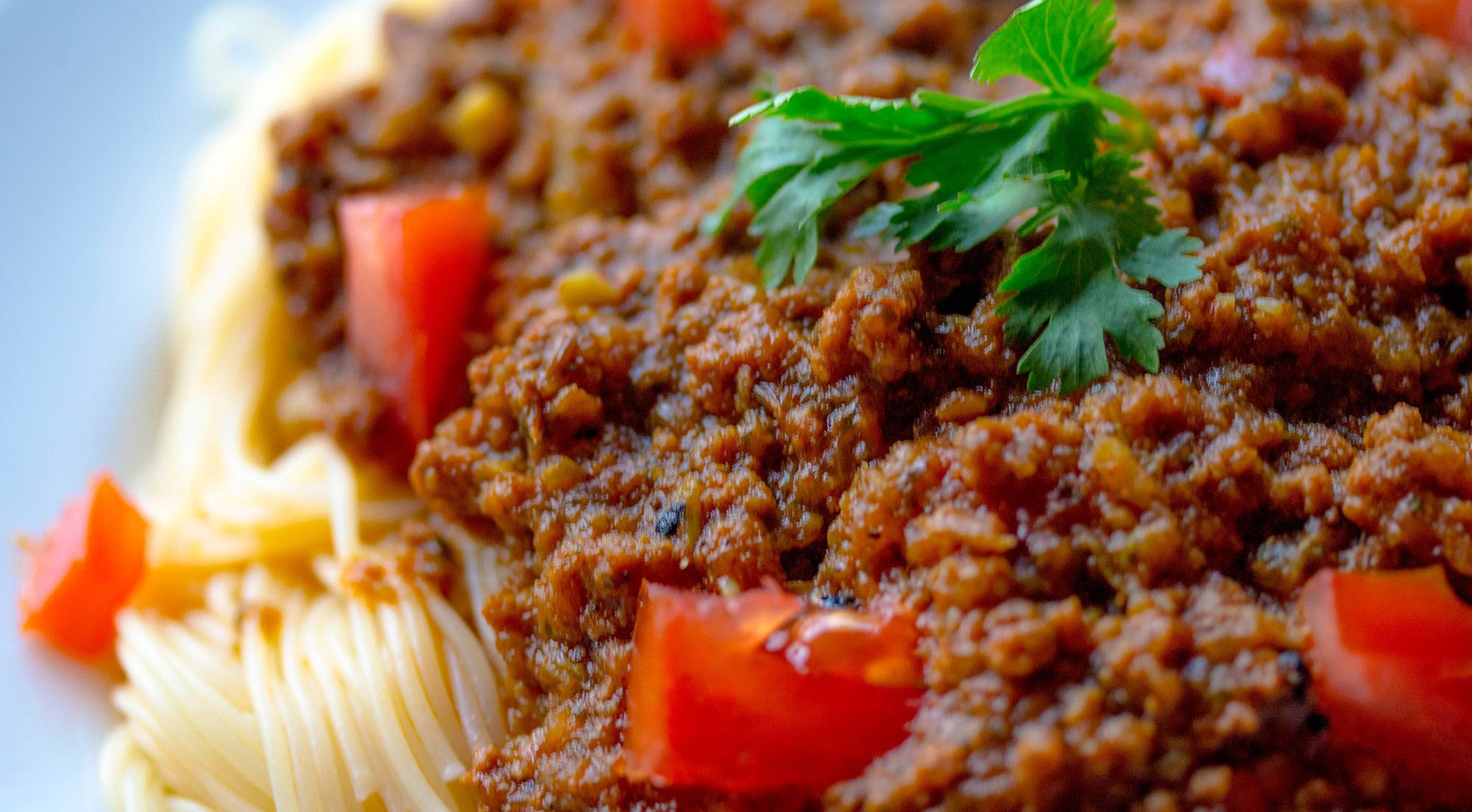 Spaghetti Bolognese Close Up