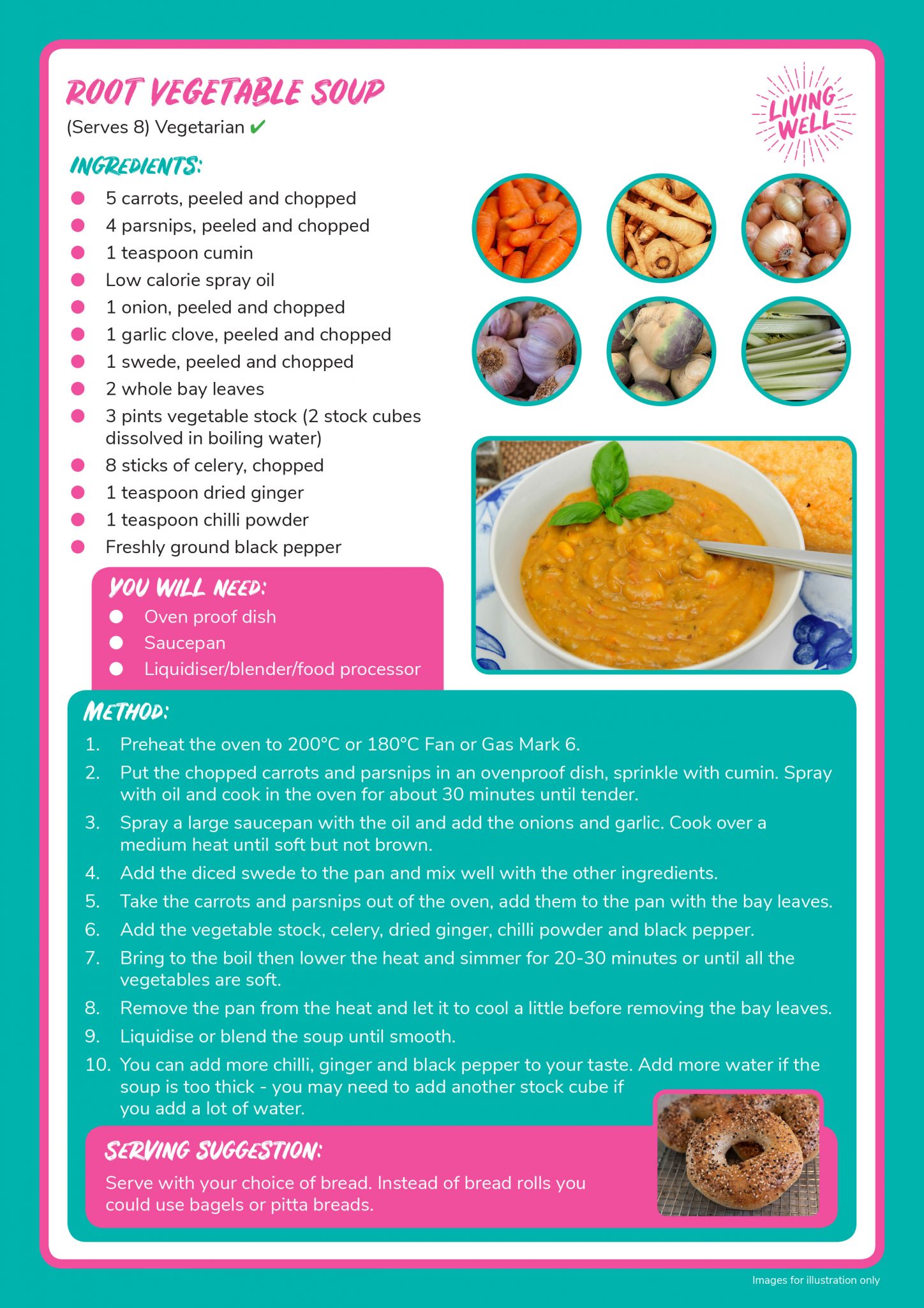 Root vegetable soup Living Well