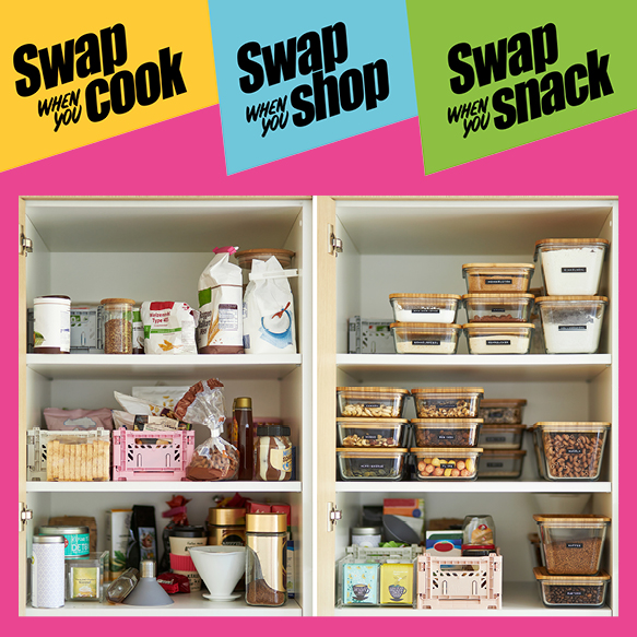 Swap Well to Eat Well Cupboards Artwork